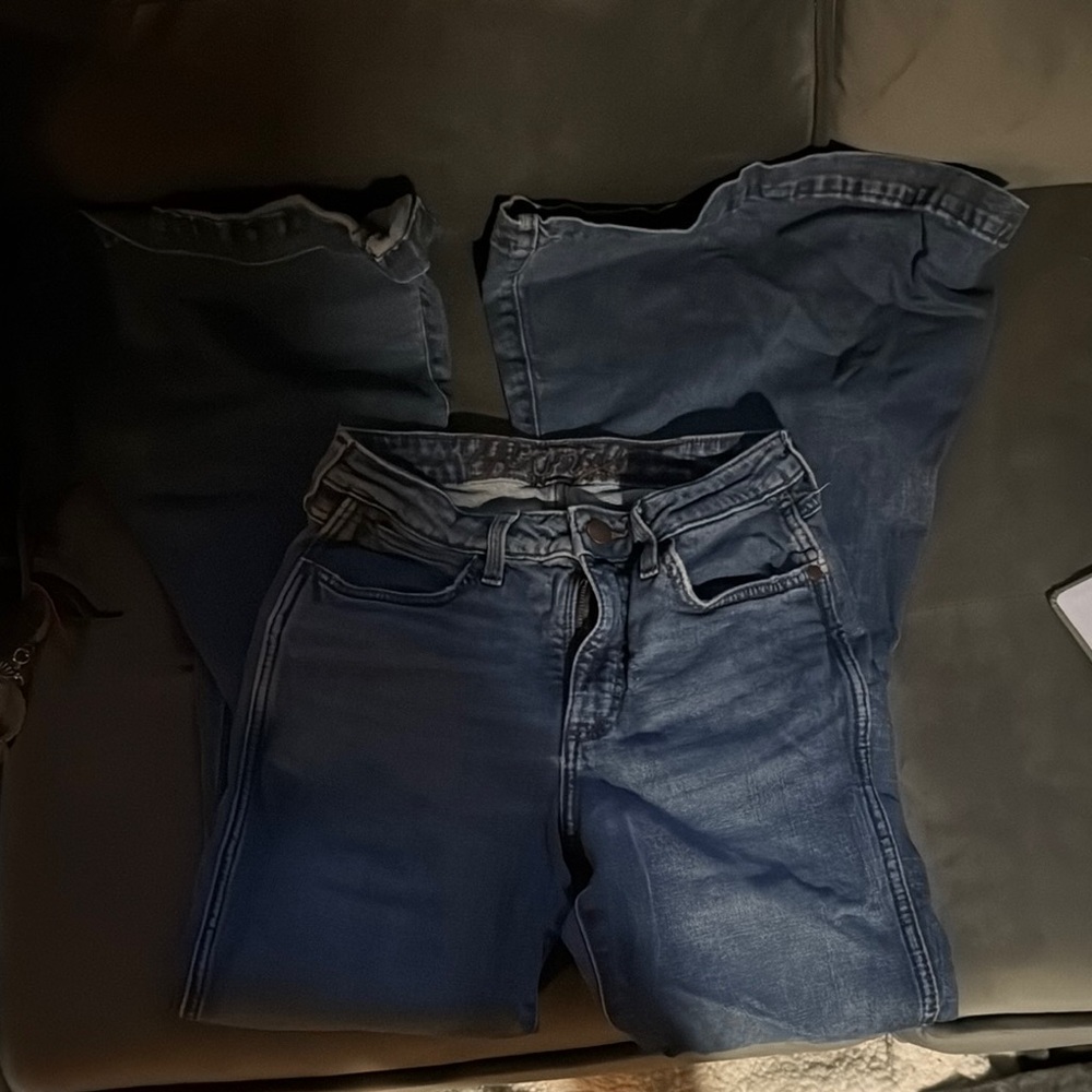 Wrangler Women's Flare Jeans - Dark Blue